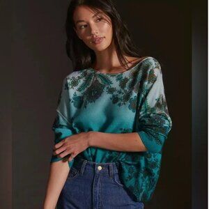 Anthropologie Pilcro Lani Cashmere Boatneck Sweater Size Small